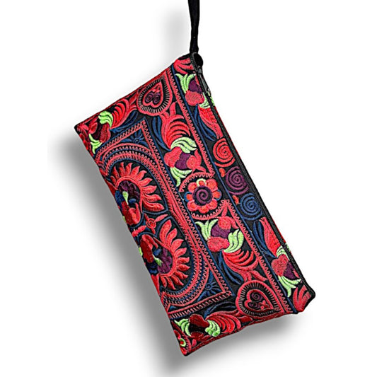 Oversized Clutch - Deep Red