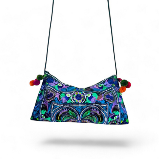 Hand-embroidered Crossbody Bag